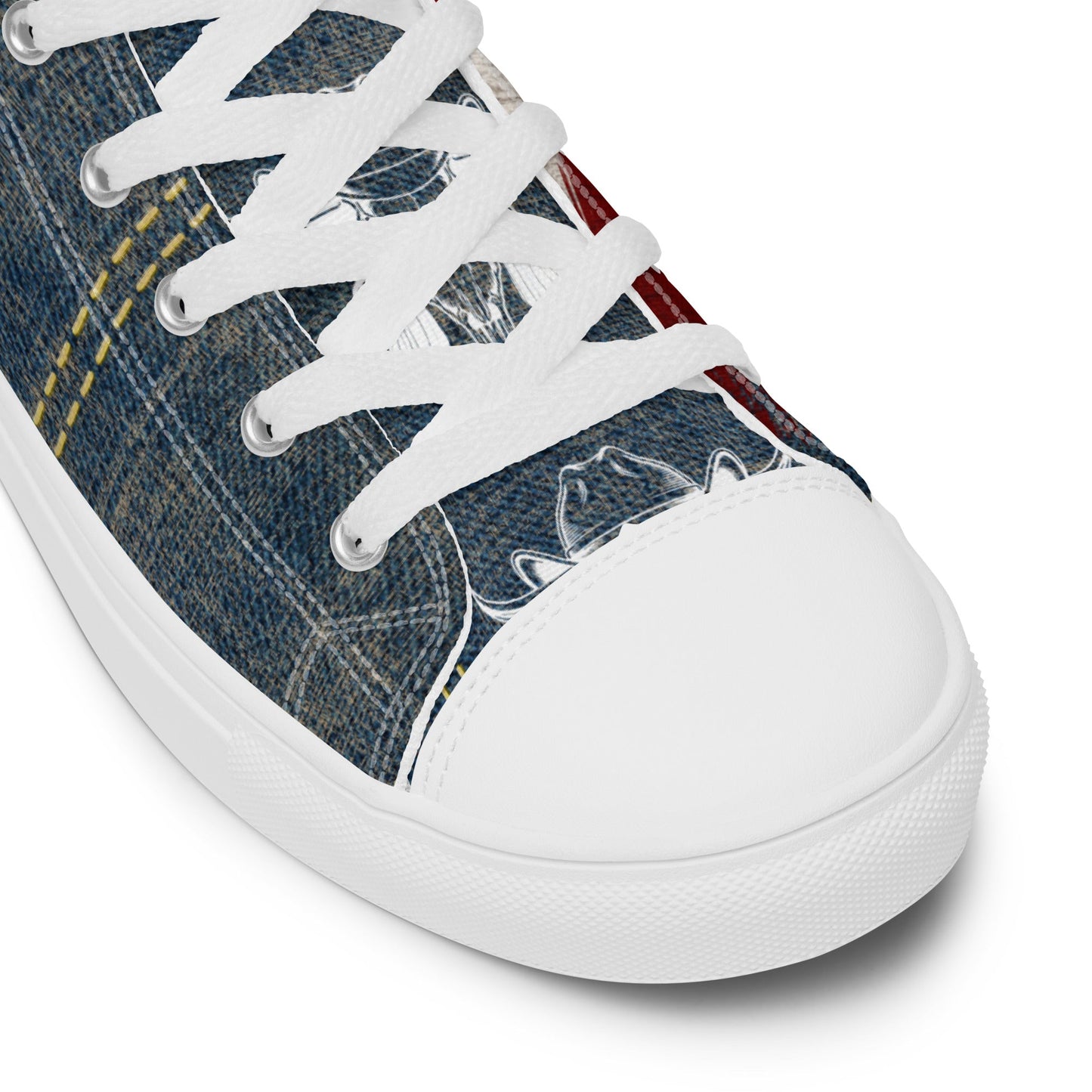 Mullet Cowboy Patriot Men__ high top canvas shoes