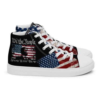 Hells Comin' With Me Men__ high top canvas shoes