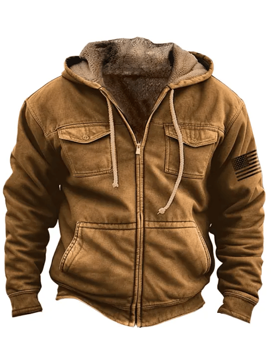 Men's Outdoor Western Style Zipper Jacket