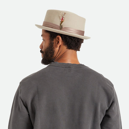 Tienda Brixton Hats Stout Wool Felt Pork Pie Hat - Beige