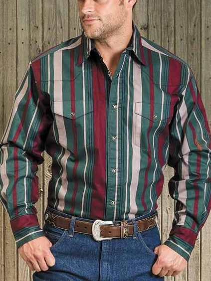 Vintage Striped Men's Shirts