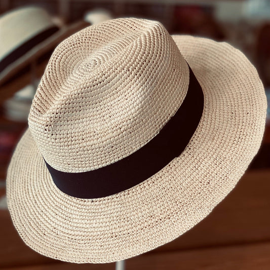 [Pre-sale] ! 🌿Can be rolls up for packing -Handmade Panama Hat-Classic Crochet