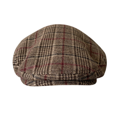 THE PEAKED Marl Flat Hat Silas-Harris Tweed