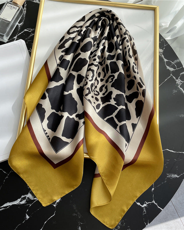 New Leopard Print Women’s Square Scarf