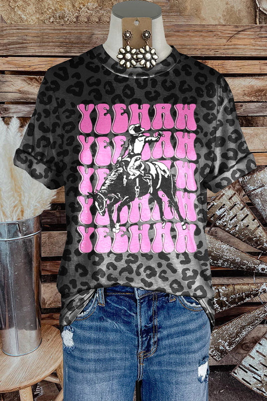 Wild Cowboy Leopard Print Top