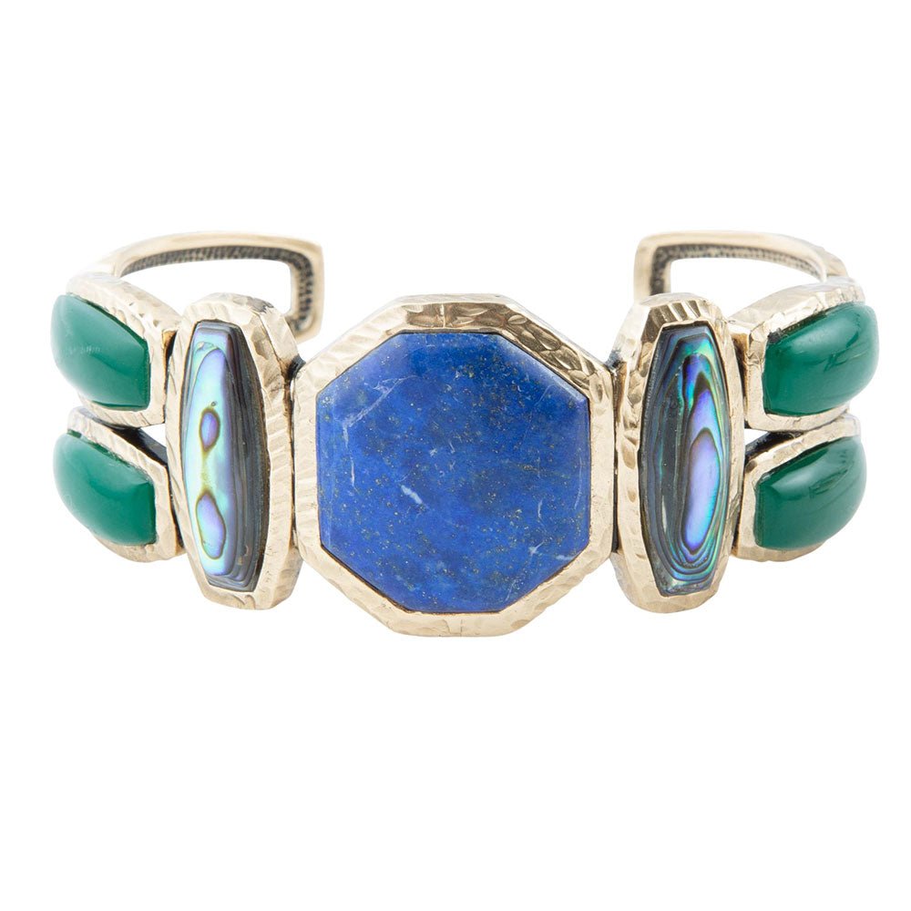 Odyssey Lapis Multi-Stone Cuff Bracelet