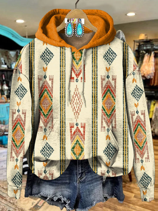 Tribal-Aztec Art Print Casual Hoodie Sweatshirt