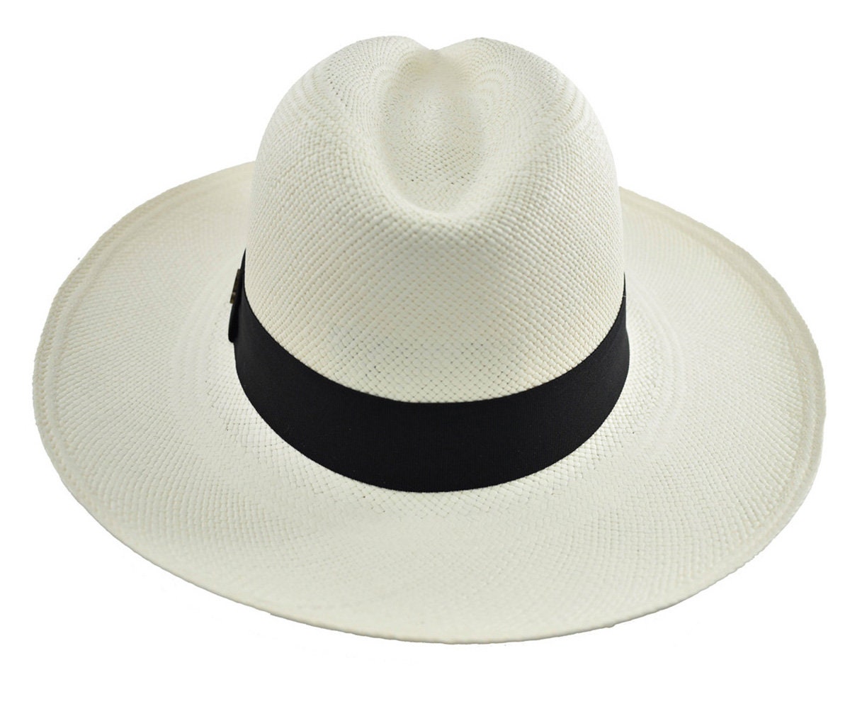 Advanced Original Panama Hat-White Toquilla Straw-Handwoven in Ecuador(HatBox Included)