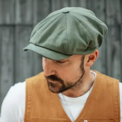 BAKER BOY HAT -  ARMY GREEN