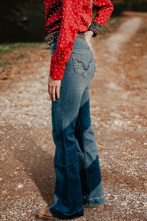 Vintage Washed Straight Jeans