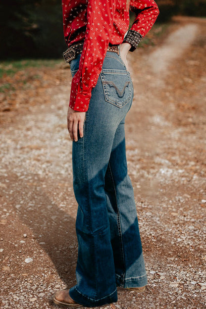 Vintage Washed Straight Jeans