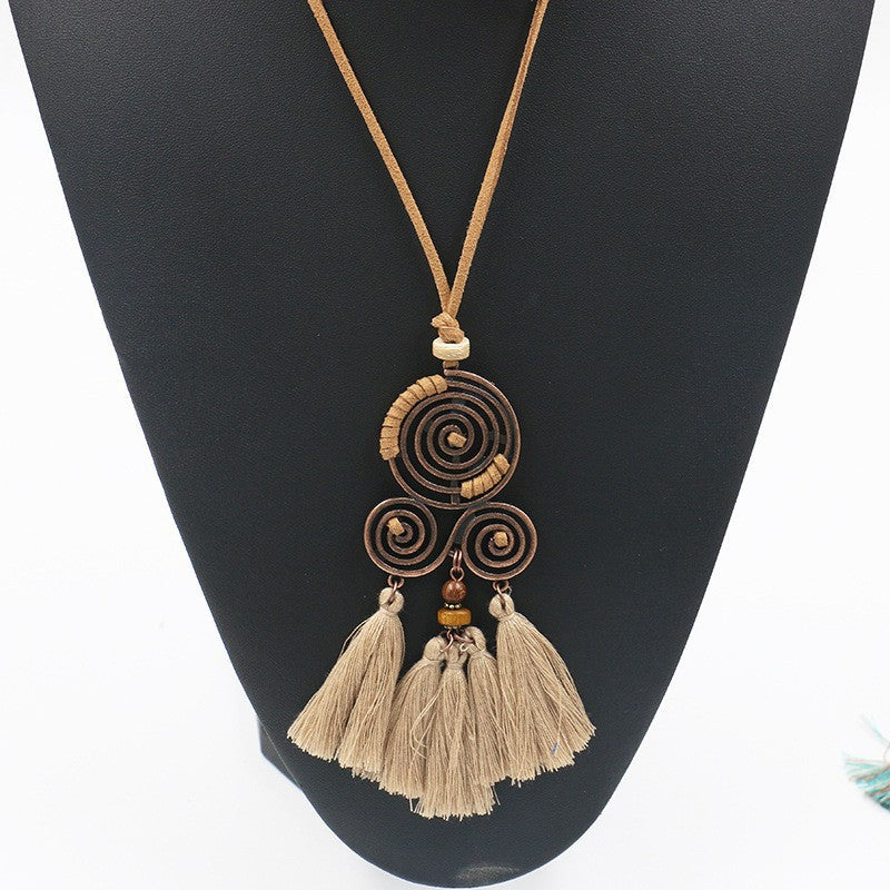 Women's Bohemian Tassel 3-pack Necklace