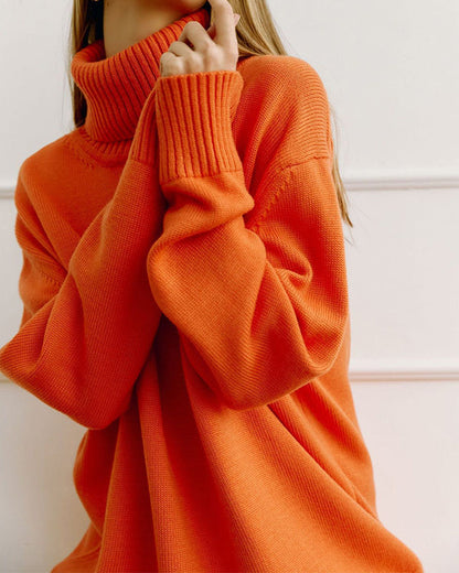 Turtleneck Loose Knit Sweater