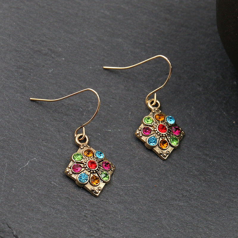 Women's Bohemian Tribal Hollow Earrings