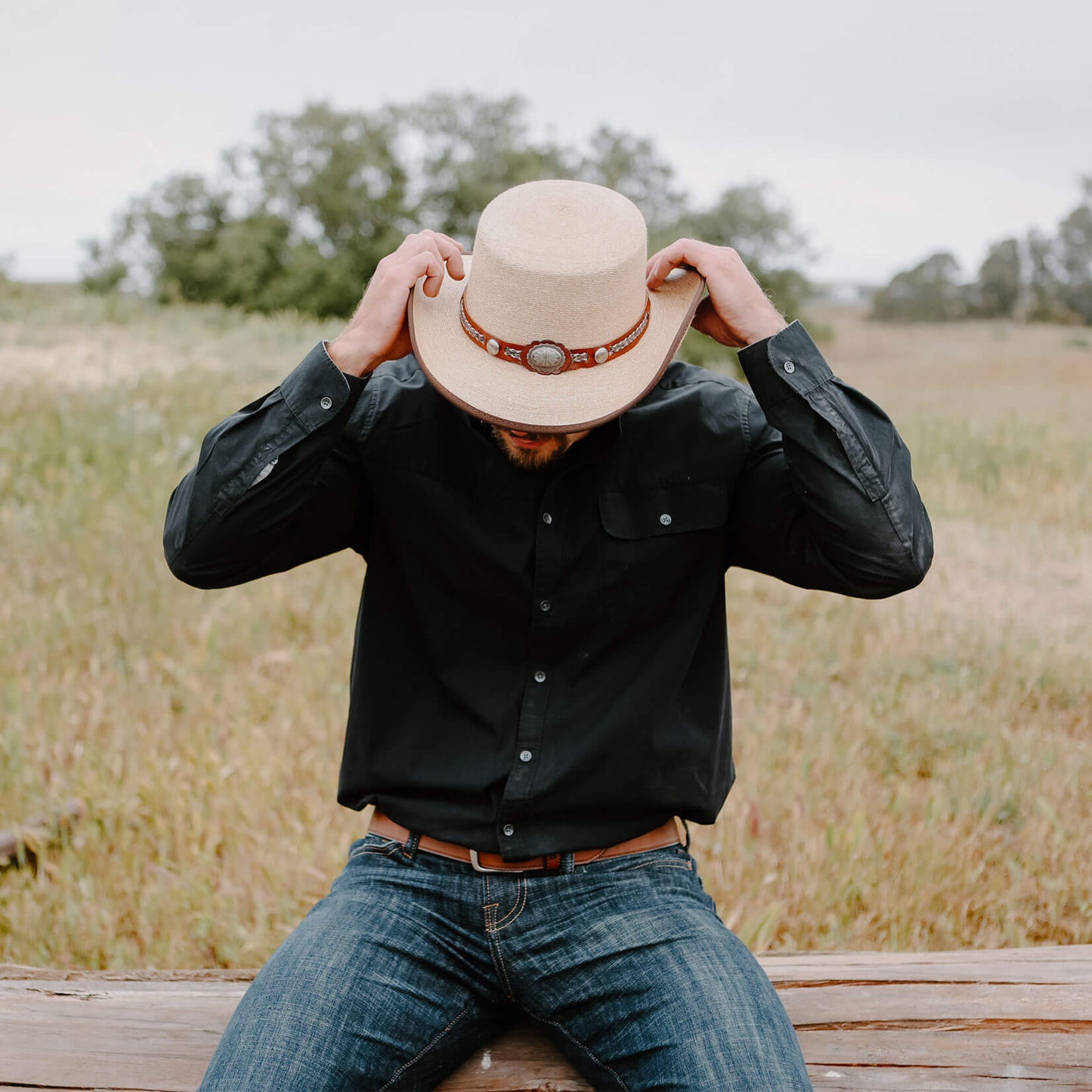 Garland - Mens Straw Western Hat