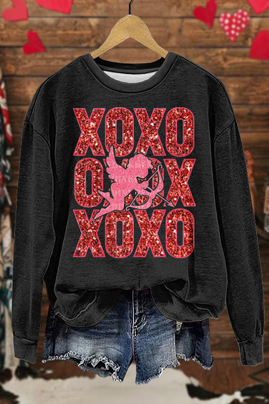 Unique Valentine's Day Print Sweatshirt