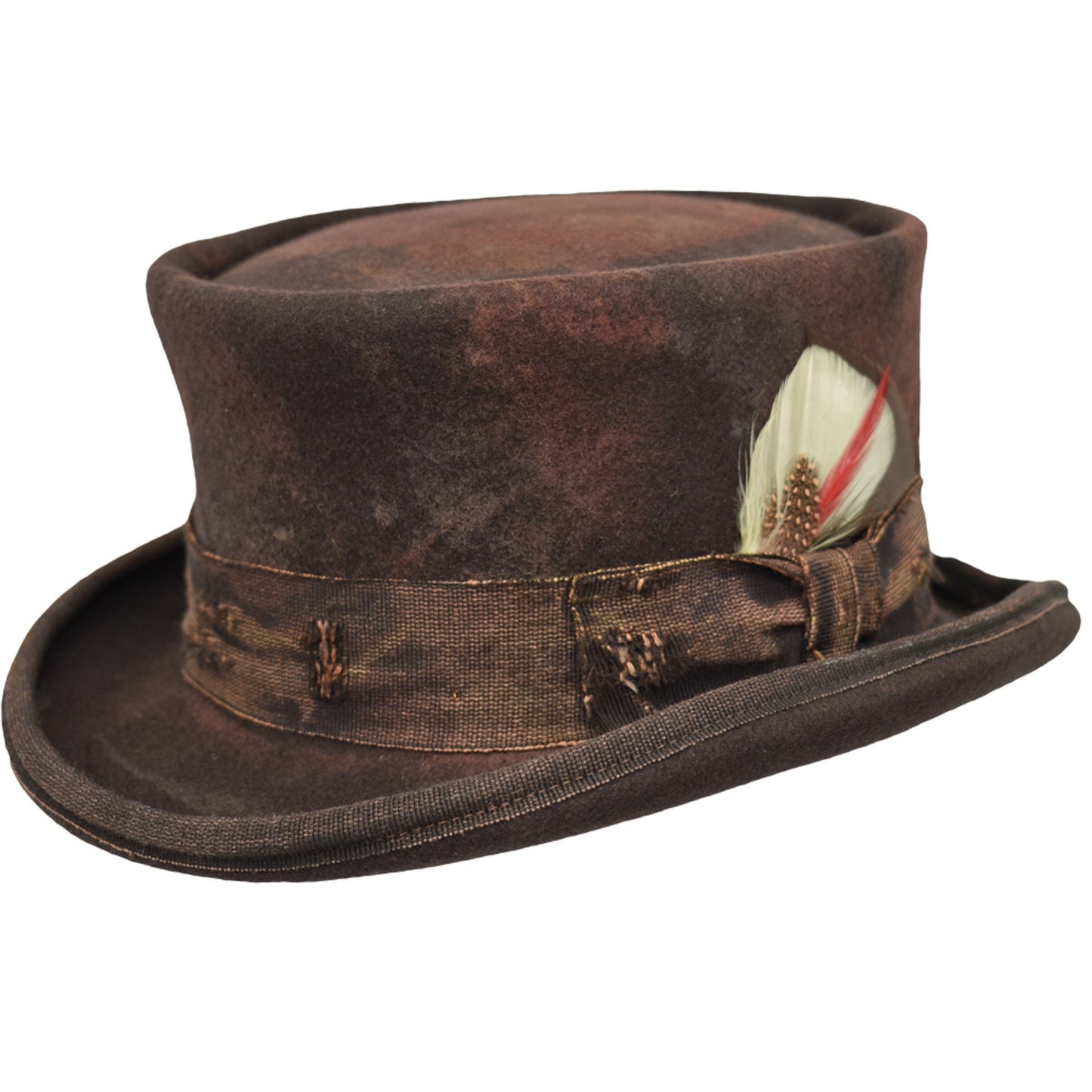 Western Desert Top handmade Sergio Anzani Hatmaker-wine