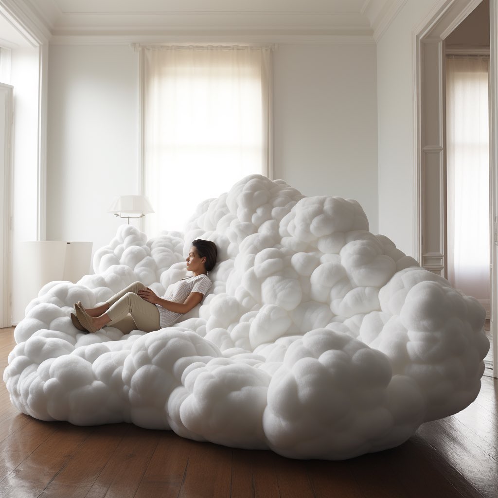 Embrace Serenity with the Cloud Couch: Inspired by the Softness of Clouds