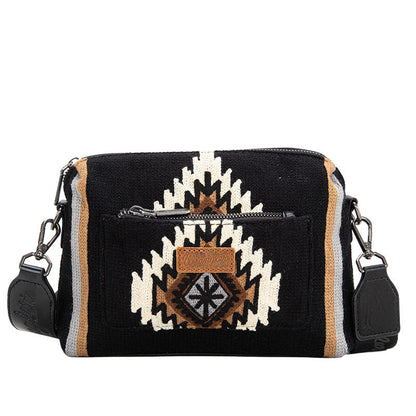 Wrangler Aztec Knitted Crossbody Purse