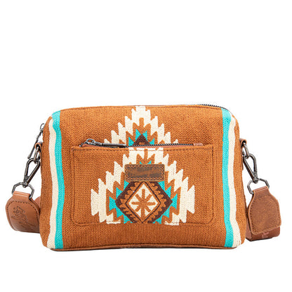 Wrangler Aztec Knitted Crossbody Purse