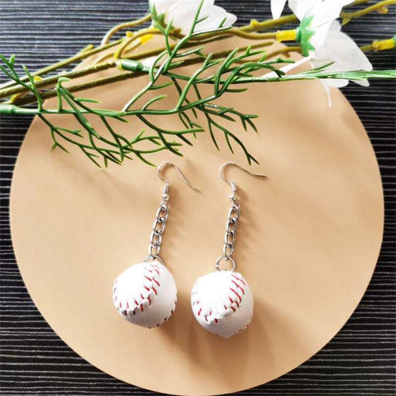 Distinctive Baseball Earrings