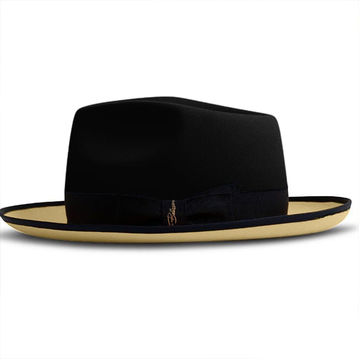 Limited - The Fox Fedora - Black Cornsilk