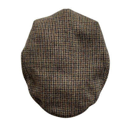 THE PEAKED Marl Flat Hat Taran-Harris Tweed