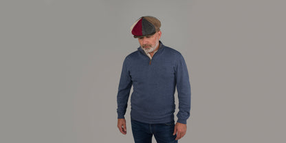 Eight Piece Cap Patchwork Tweed