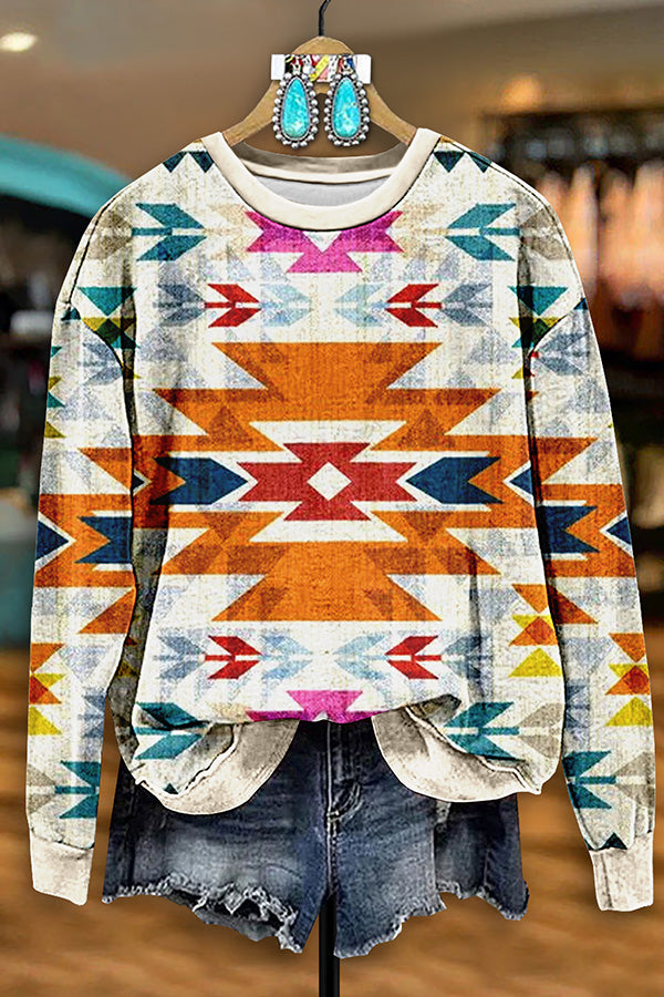 Vintage Western Aztec Sweatshirt