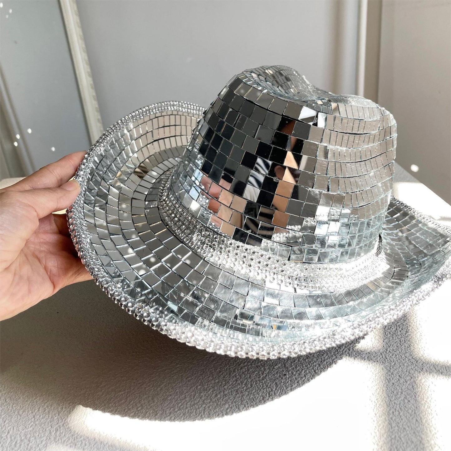 Disco Ball Cowgirl/Cowboy Hat [Buy 2 get free shipping&Box packing]