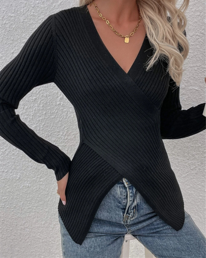 Irregular Crossings Sweater