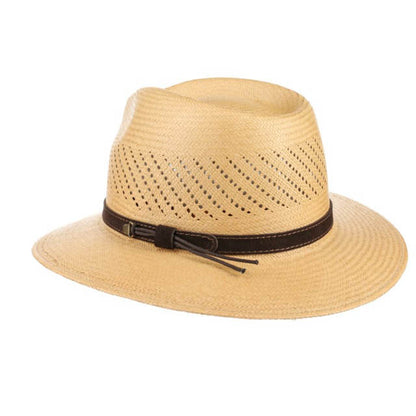 Riobam AIR PANAMA HAT-Paja Toquilla-brown [Fast shipping and box packing]