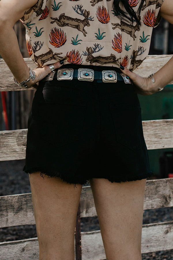 Vintage Ripped High Waist Denim Shorts