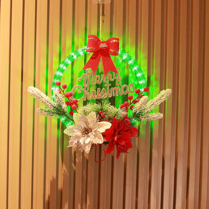 Christmas LED Wreath Decorated