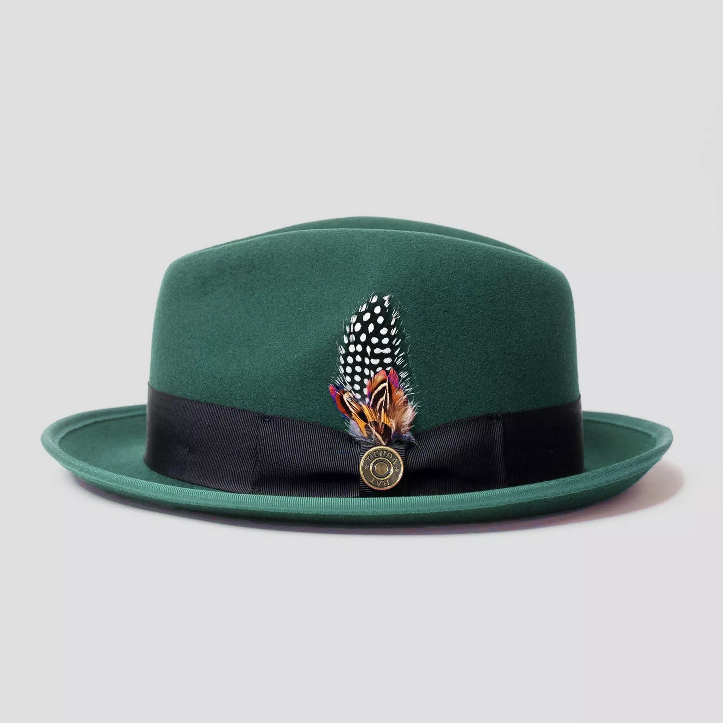 Ronnie Bikary Fedora – emerald[Fast shipping and box packing]