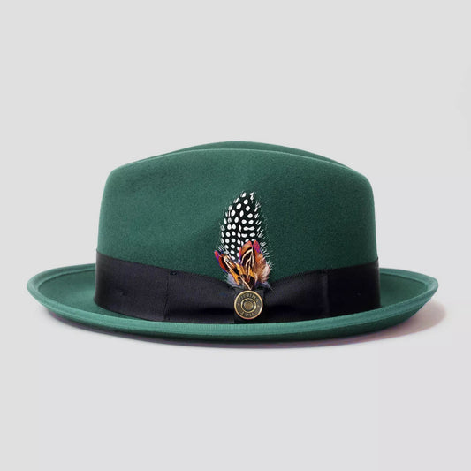 Bikary Fedora – emerald[Fast shipping and box packing]