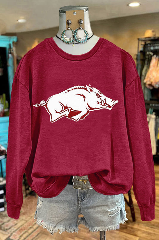 Arkansas Football Gameday Print Sweatshirt