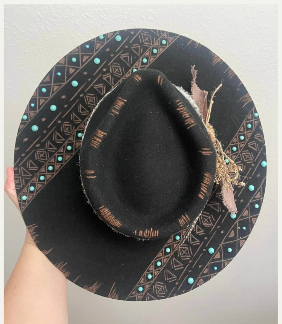 The Tallahassee Hand Burnt Wool Felt Hat