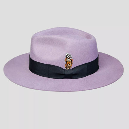 Eerguson Fedora - Lavender+Black[Fast shipping and box packing]