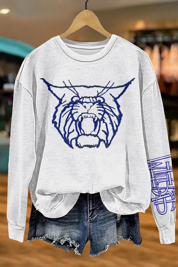 Unique Gameday Kentucky Wildcats Print Sweatshirt