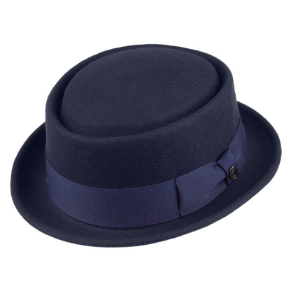 Tienda Jaxon & James Crushable Wool Pork Pie Hat - Navy Blue