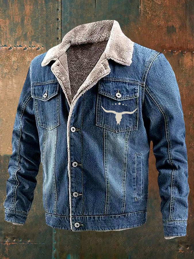 Men's Vintage Western Denim Jacket