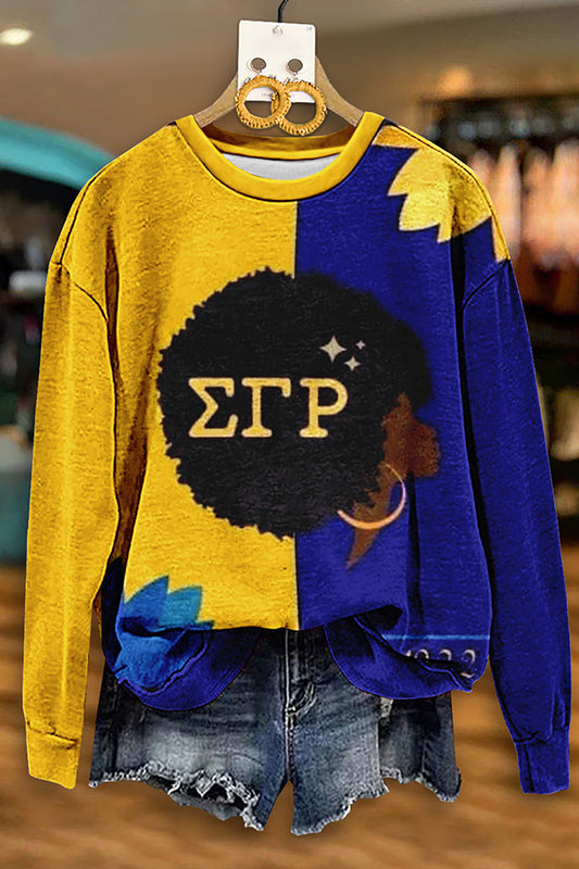 Vintage Sigma Gamma Rho Print Sweatshirt