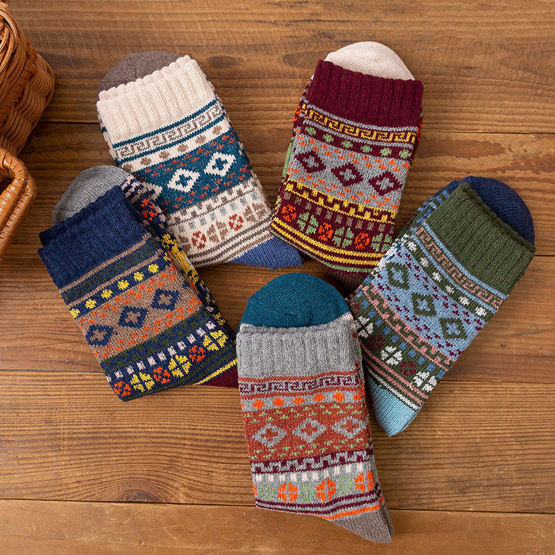 Casual Ethnic Style Mid-calf Socks Cotton Socks