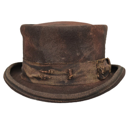 Western Desert Top handmade Sergio Anzani Hatmaker-wine