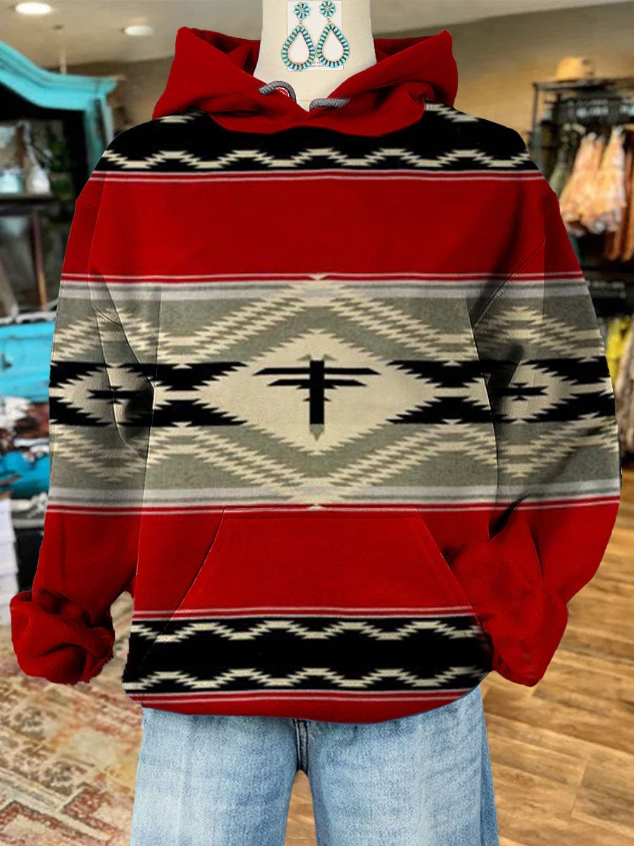 Aztec Printed Casual Sweatshirt