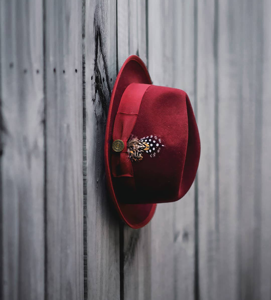 Bikary Fedora – Burgundy[Fast shipping and box packing]