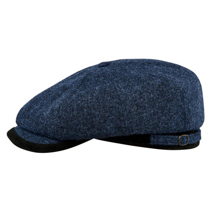 [NEW!]PEAKED CAPS Genuine Scottish Harris Tweed 8 Panels Man Cap Malone