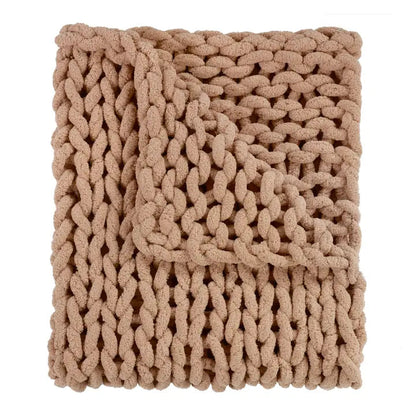 Chenille Chunky Knit Throw