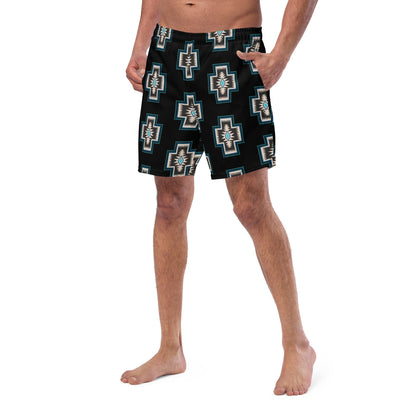 Yeehaw Southwest Cross Men's Swim Trunks